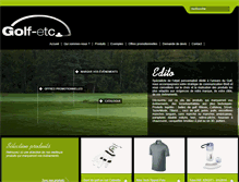 Tablet Screenshot of golf-etc.fr